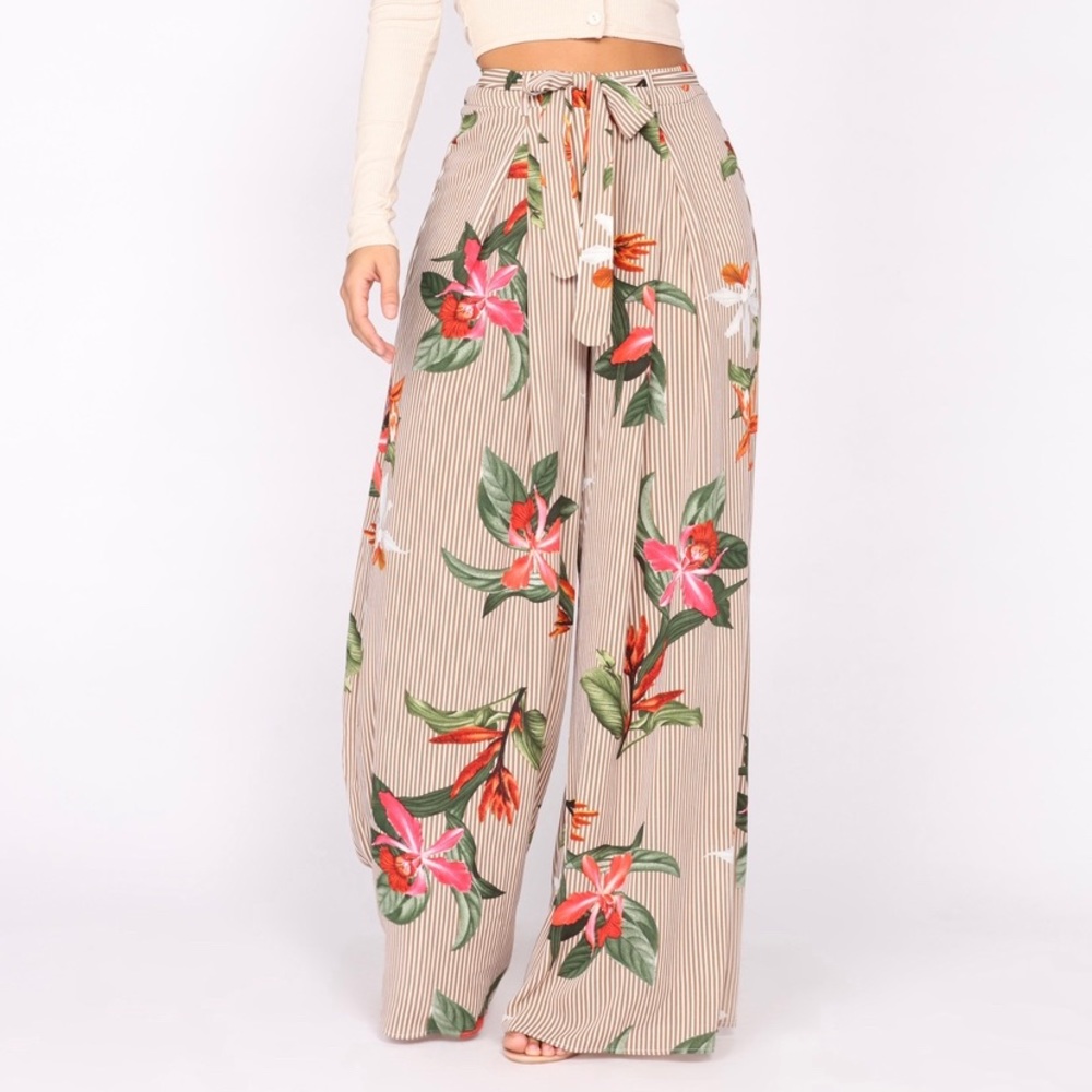 Fashion Nova Thailand Floral Woven Pants